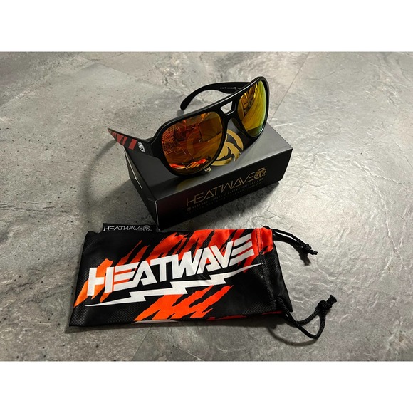 Heatwave Visual Black Supercat Sunglasses - Picture 1 of 8